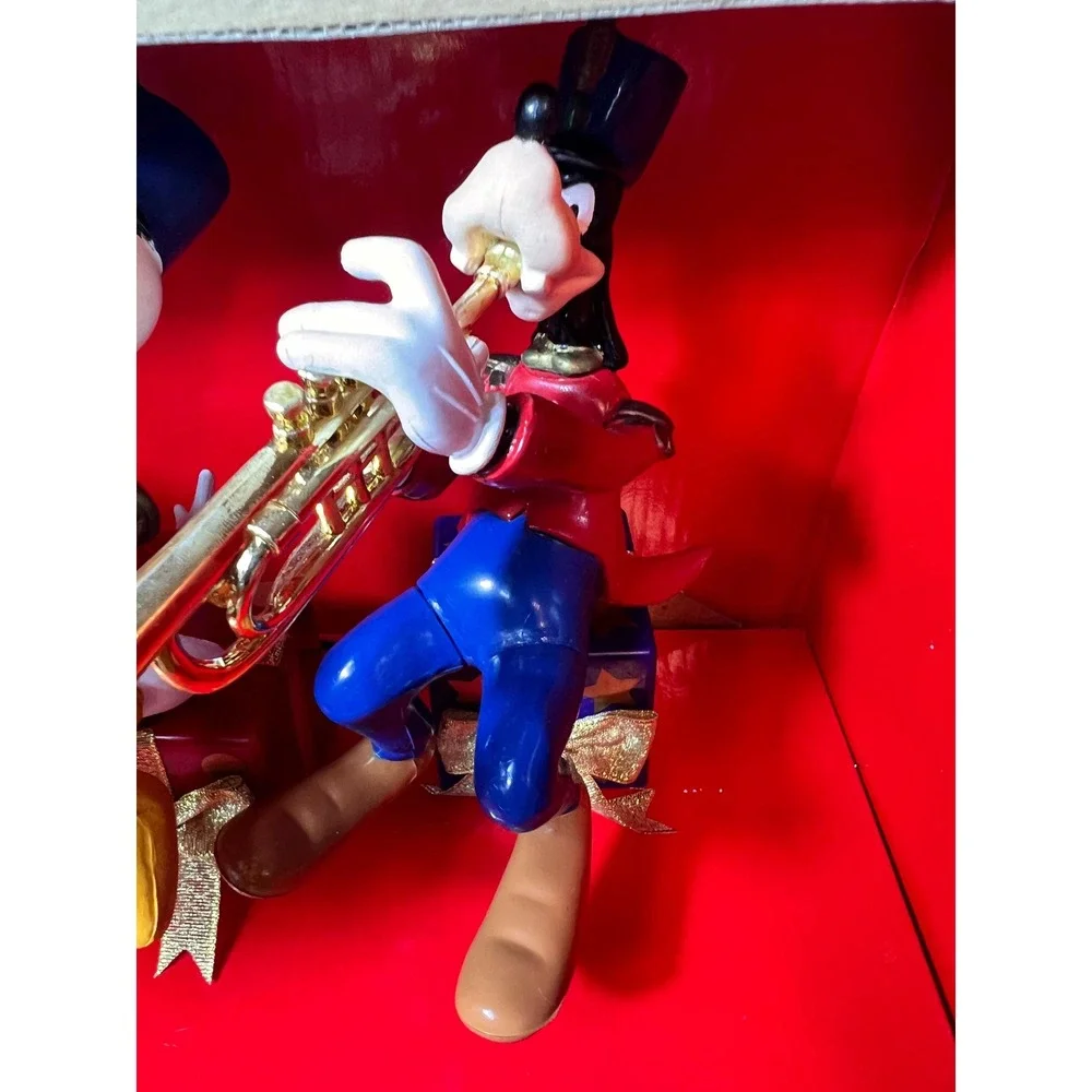 1995 Mr Christmas Mickey Mouse Brass Band Disney Animated Complete Box Works